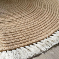 machinemade round jute rug Round circle hemp jute rug carpet floor mat Supplier